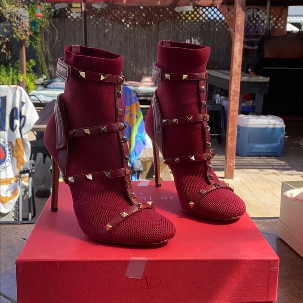 Valentino rock studd bootie